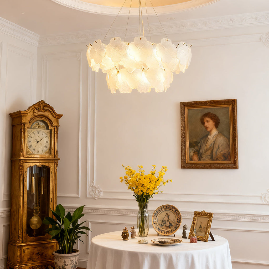 Premium French Floral Glass Chandeliers for Elegant Ceilings