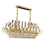 Luxury Gold Crystal LED Chandelier - Elegant Ceiling Light