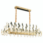 Luxury Gold LED Crystal Chandelier Ceiling Light