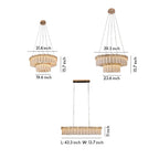 Gold Crystal Chandelier - French Minimalist Ceiling Light