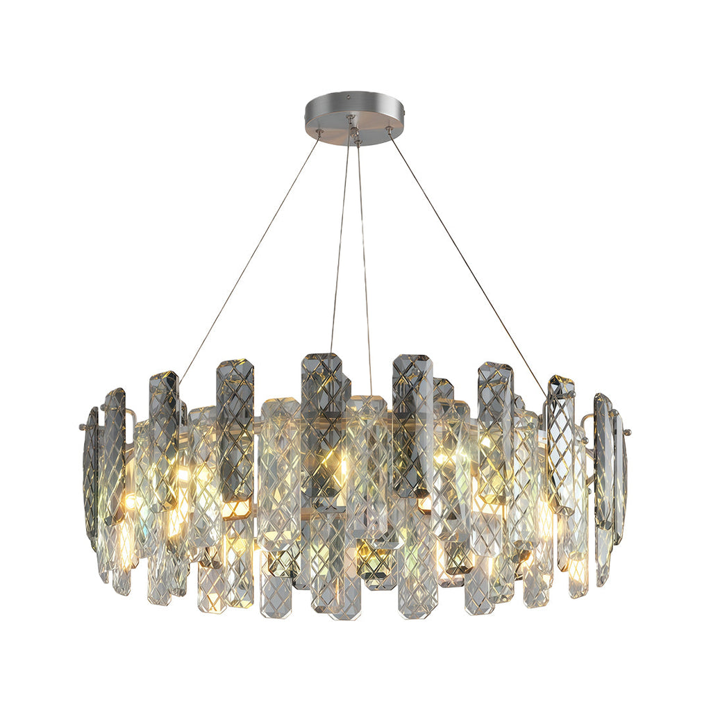 Modern Crystal Ceiling Light with Eye Protection