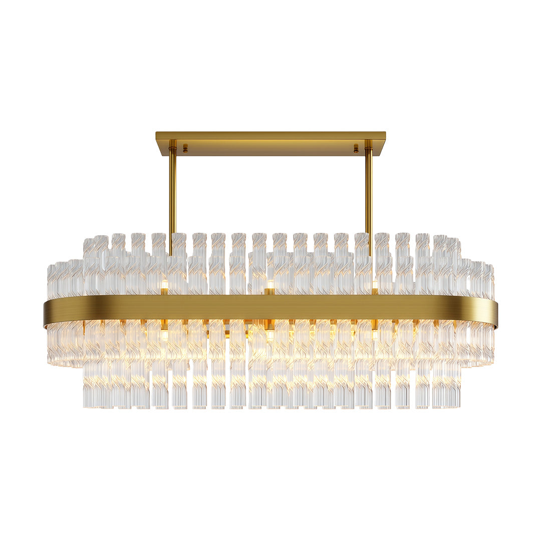 Luxury Copper Industrial Modern Chandelier Ceiling Light