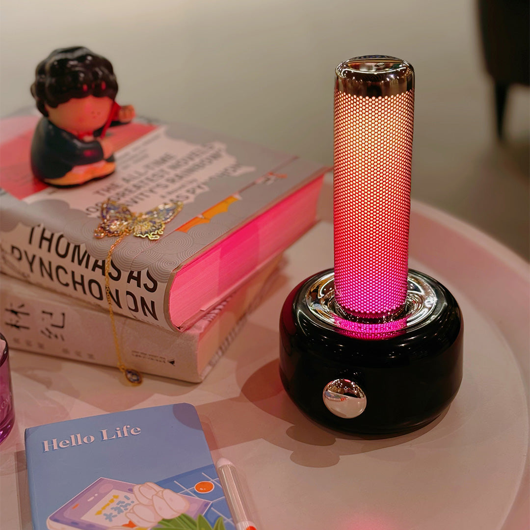 Premium Metal RGB Ambient Table Lamp - Sleek Minimalist Design