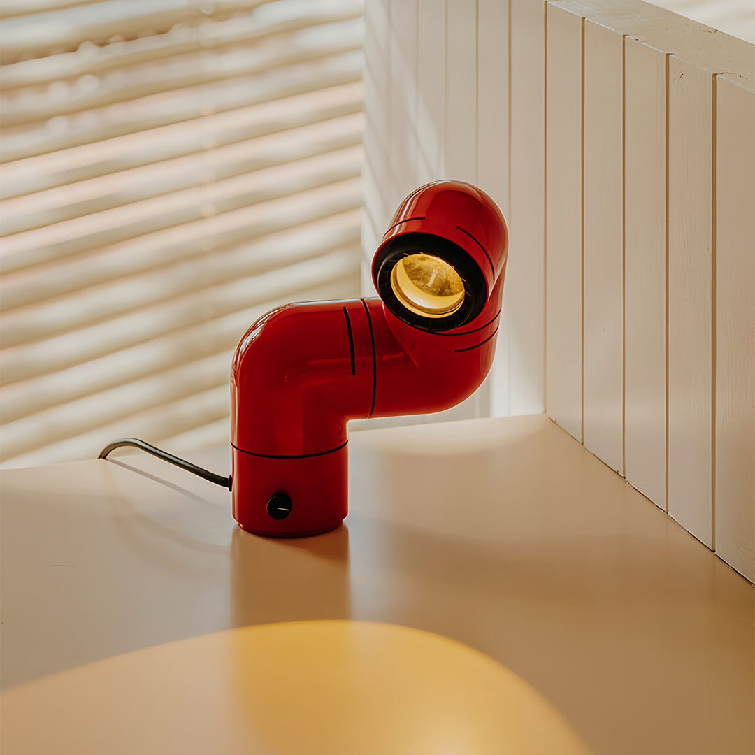 Modern Rotating Pipe Table Lamp - Stylish Statement Lighting