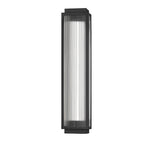 Modern Rectangular LED Outdoor Wall Light with Reeded Glass