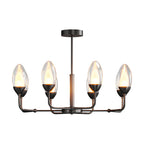 Luxury Copper Minimalist Chandelier - Modern Ceiling Light