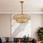 Luxury Nordic Crystal Chandelier - Carbon Steel Ceiling Light