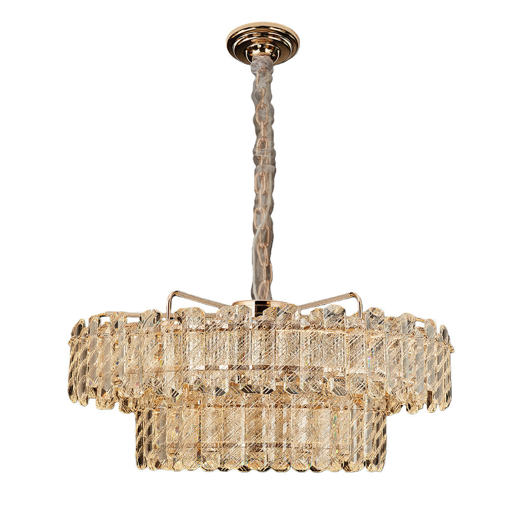 Luxury Nordic Crystal Chandelier - Carbon Steel Ceiling Light