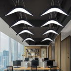 Contemporary Wrought Iron Swallowtail Chandelier - Elegant Ceiling Light