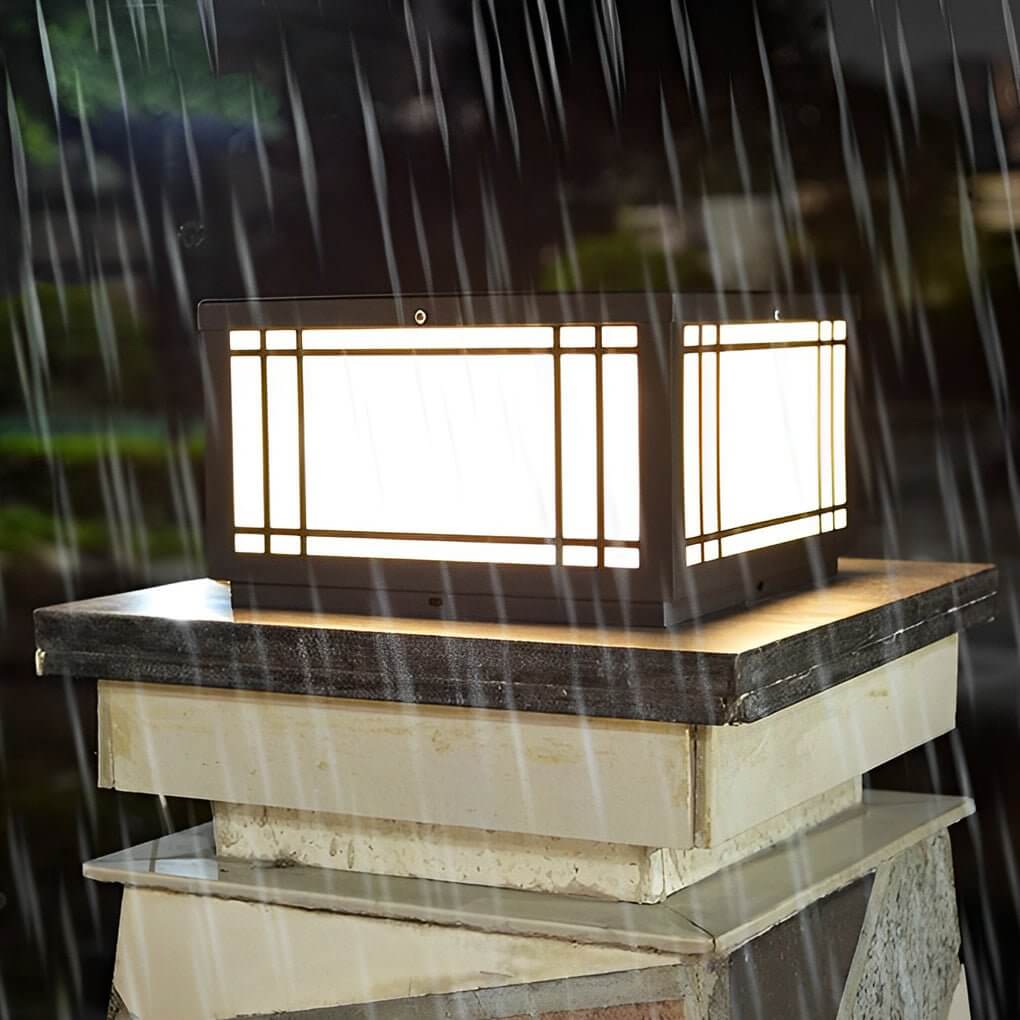 Waterproof Vintage Square Pillar LED Light
