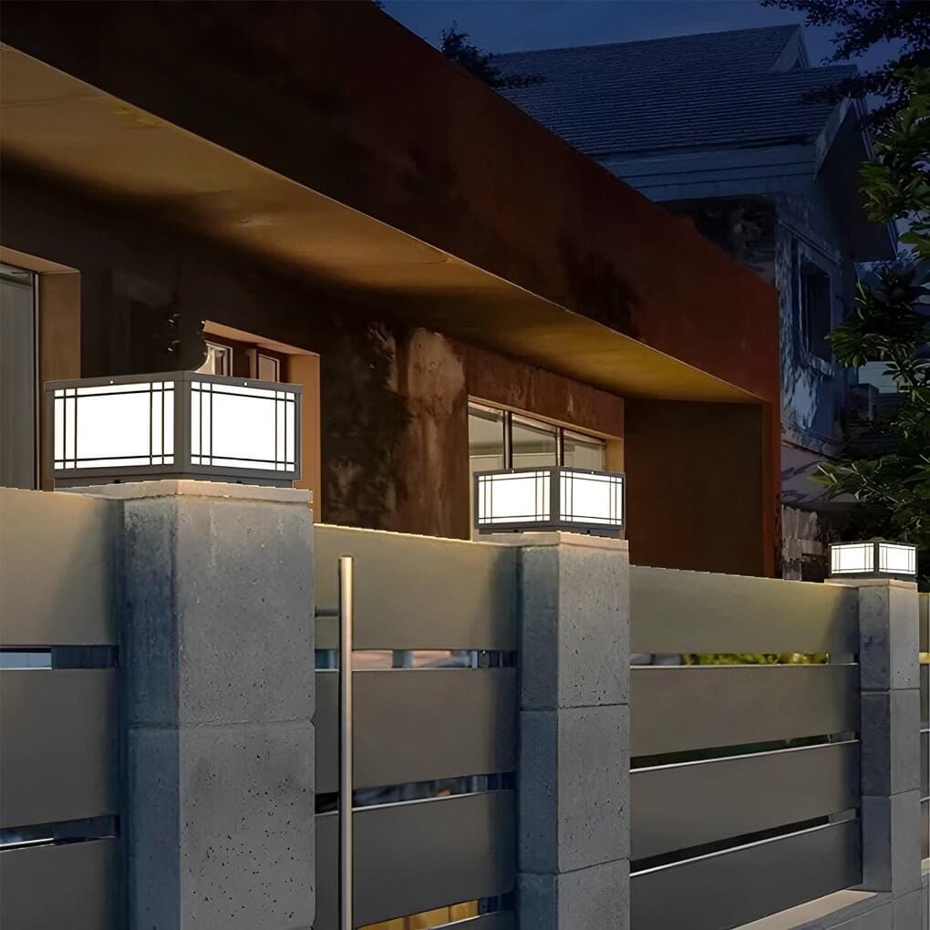 Waterproof Vintage Square Pillar LED Light