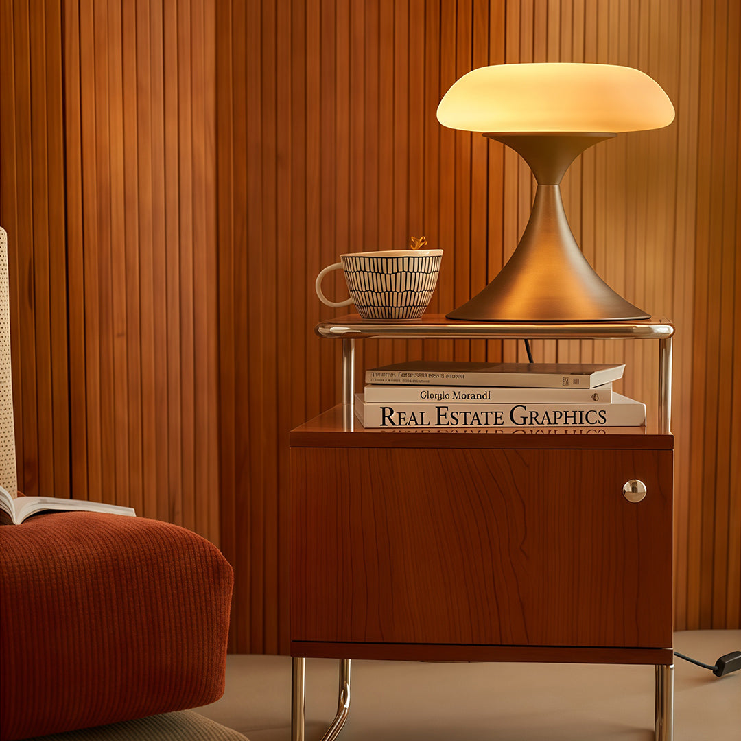 Elegant Retro Mushroom Table Lamp - Atmospheric Home Decor
