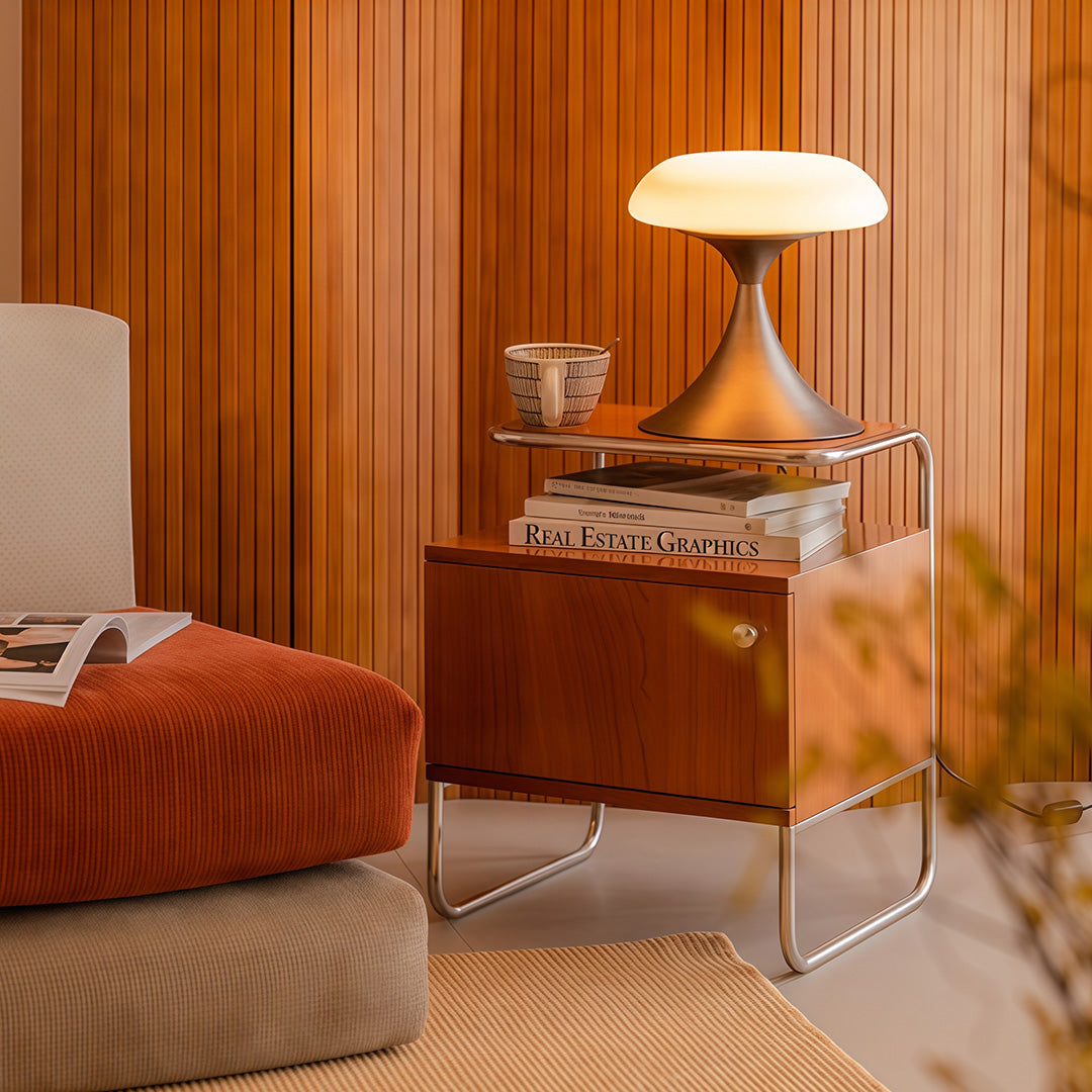 Elegant Retro Mushroom Table Lamp - Atmospheric Home Decor