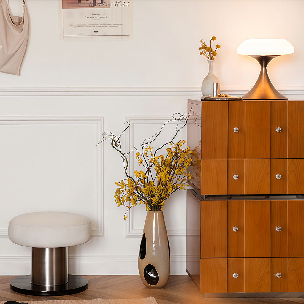 Elegant Retro Mushroom Table Lamp - Atmospheric Home Decor