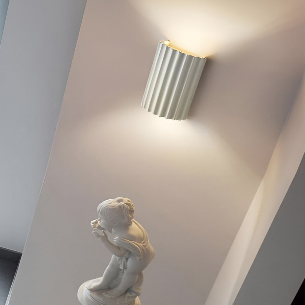 Nordic Ribbed Wall Sconces - Up and Down LED Lighting