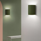 Nordic Ribbed Wall Sconces - Up and Down LED Lighting