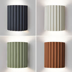 Nordic Ribbed Wall Sconces - Up and Down LED Lighting