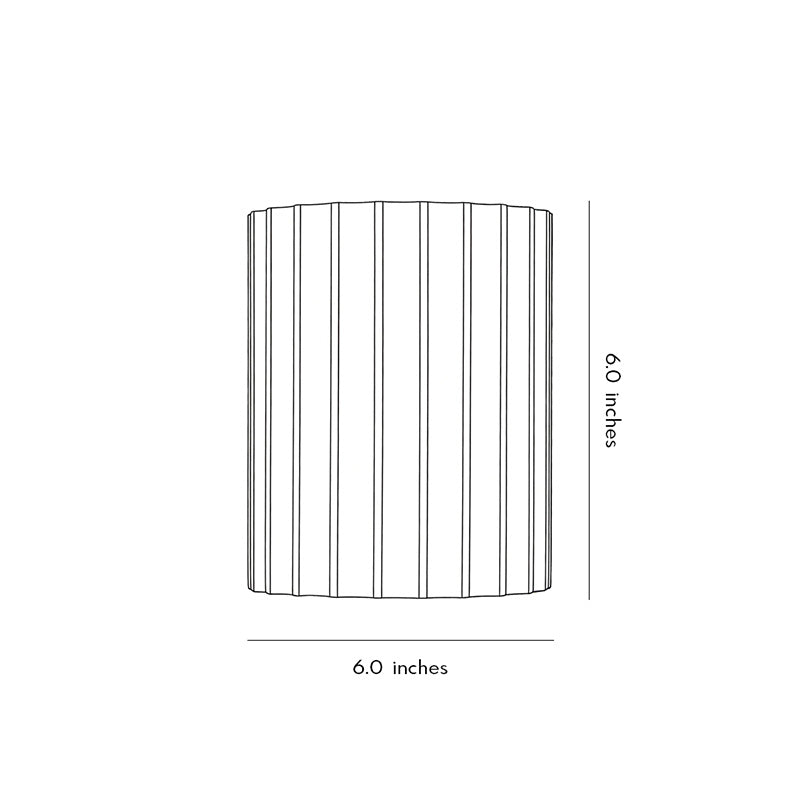 Nordic Ribbed Wall Sconces - Up and Down LED Lighting