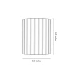 Nordic Ribbed Wall Sconces - Up and Down LED Lighting