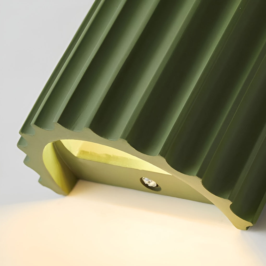 Nordic Ribbed Wall Sconces - Up and Down LED Lighting