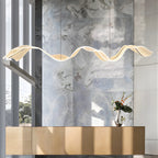 Modern LED Ribbon Pendant Light - Wave Design Ceiling Fixture