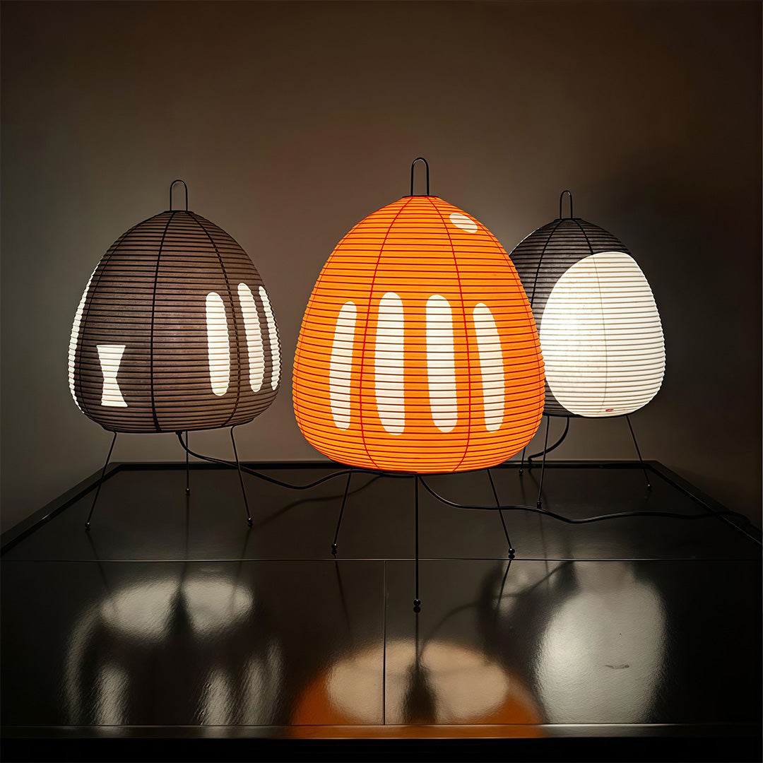 Minimalist Wabi-Sabi Rice Paper Table Lamp