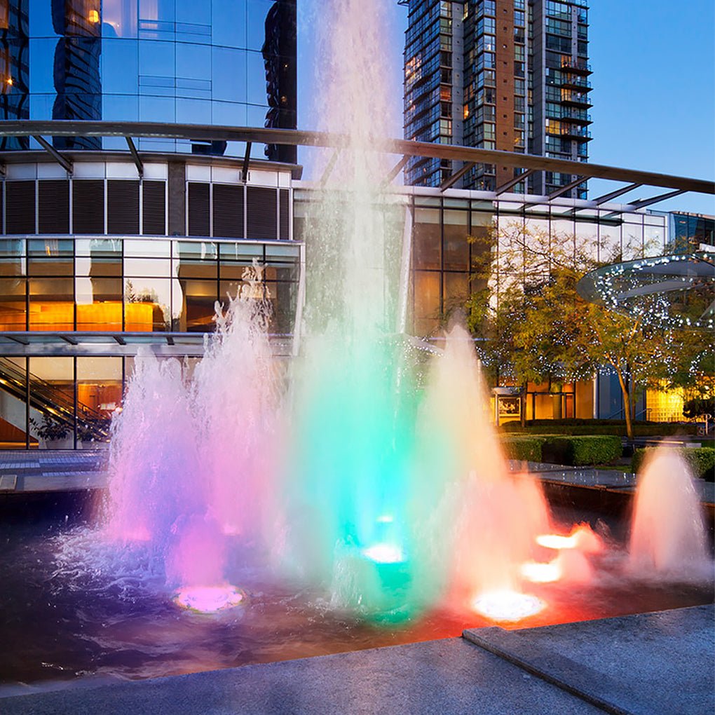 Premium Waterproof LED Stainless Steel Water Fountain Light