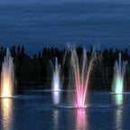 Premium Waterproof LED Stainless Steel Water Fountain Light