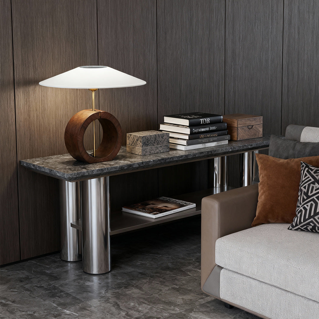 Premium Natural Wood Nordic Minimalist Table Lamp