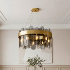 Luxury Glass Ceiling Chandelier - Modern Traditional Design