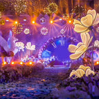 Modern Acrylic Flower Floor Lamp with LED Ambient Lighting