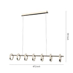 Luxury Italian Linear Suspension Ceiling Light