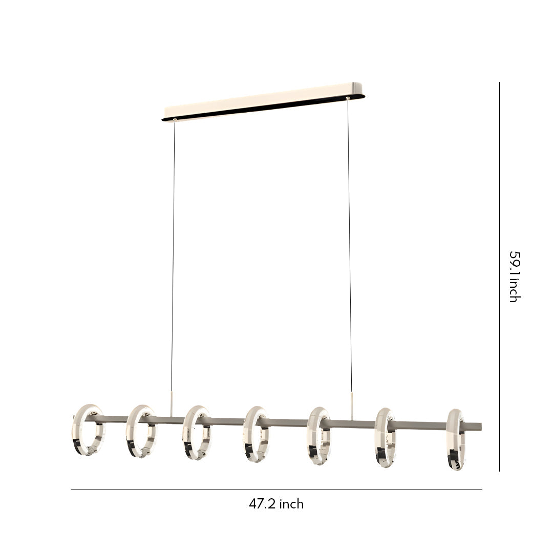 Luxury Italian Linear Suspension Ceiling Light