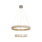 Italian Luxury Crystal Chrome Chandelier Ceiling Light