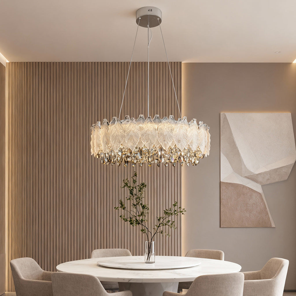 Gold Crystal Country French Chandelier Ceiling Light