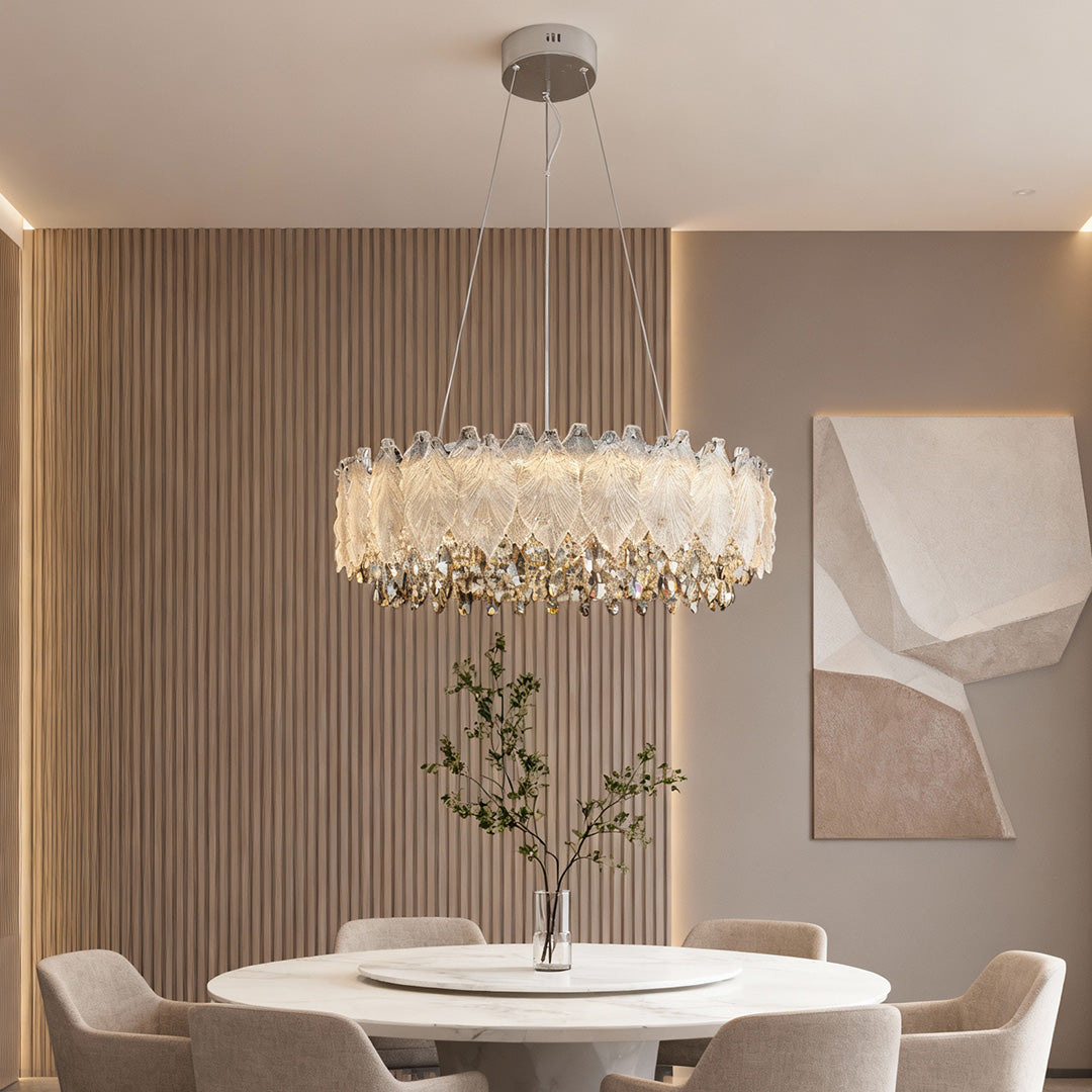 Gold Crystal Country French Chandelier Ceiling Light