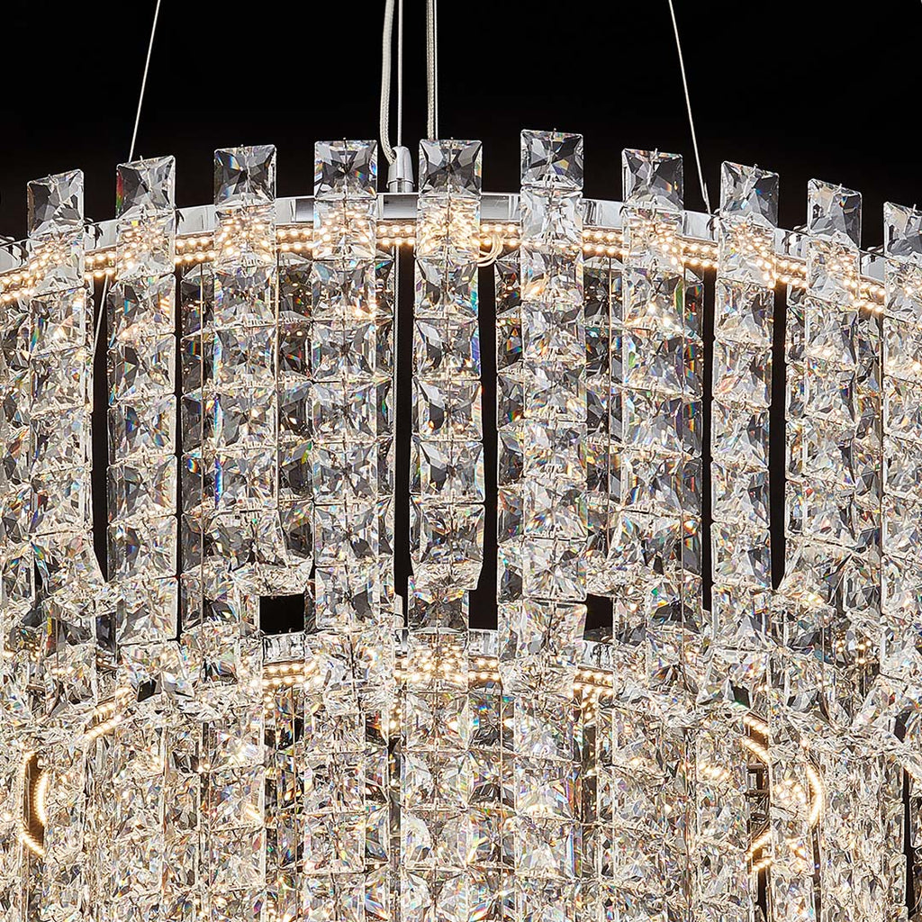 Modern Minimalist Crystal Chandelier - Luxury Ceiling Light