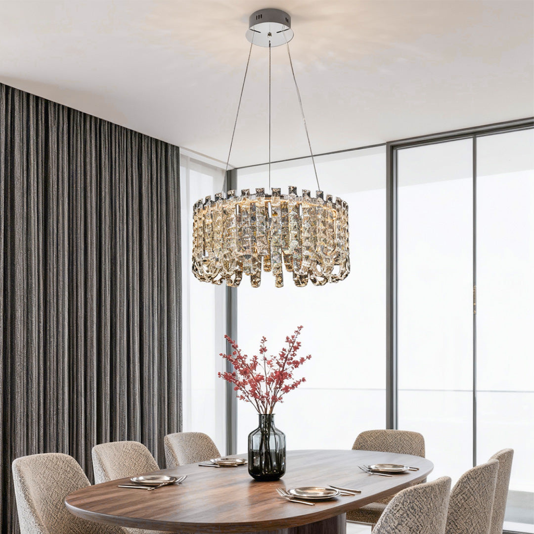 Modern Minimalist Crystal Chandelier - Luxury Ceiling Light