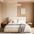 Elegant Round Gold Crystal LED Chandelier for Ceiling