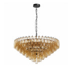 Luxury Multi-Head Glass Pendant Chandelier for Elegant Ceilings