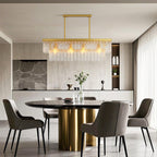 Minimalist Full-Copper Chandelier - Luxury Ceiling Light