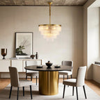 Minimalist Full-Copper Chandelier - Luxury Ceiling Light