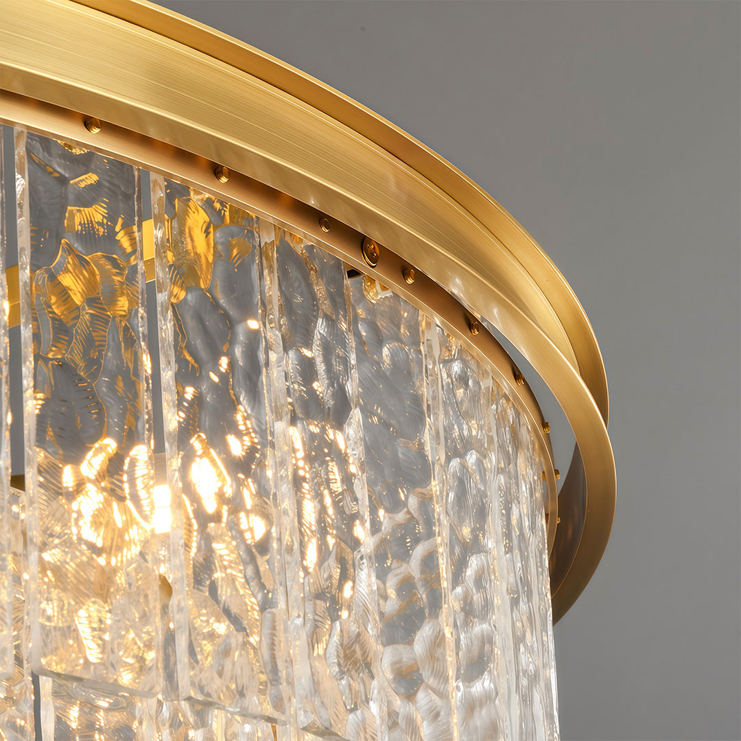 Minimalist Full-Copper Chandelier - Luxury Ceiling Light
