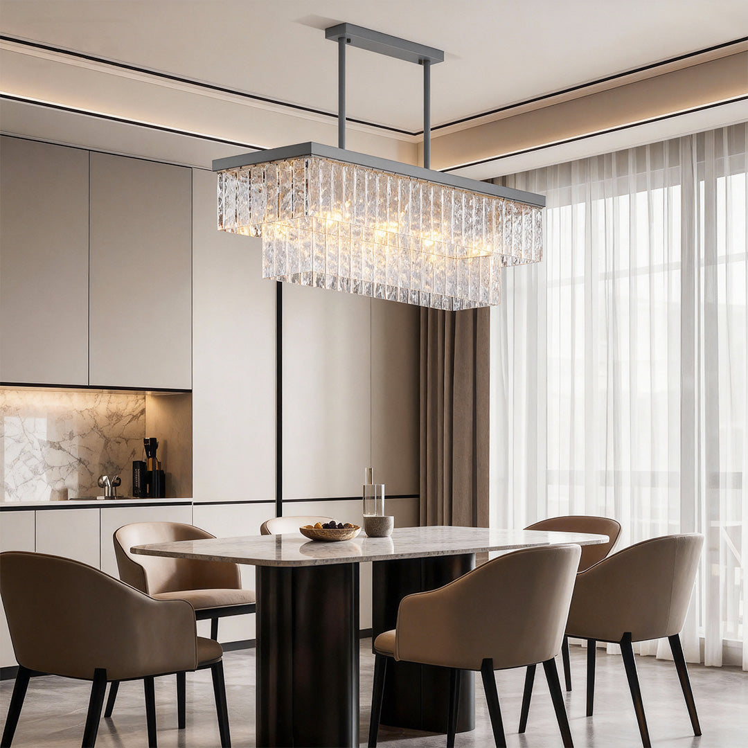 Minimalist Full-Copper Chandelier - Luxury Ceiling Light