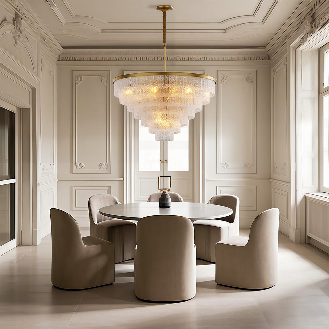 Minimalist Full-Copper Chandelier - Luxury Ceiling Light