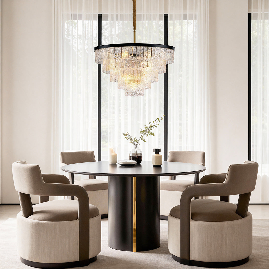 Minimalist Full-Copper Chandelier - Luxury Ceiling Light