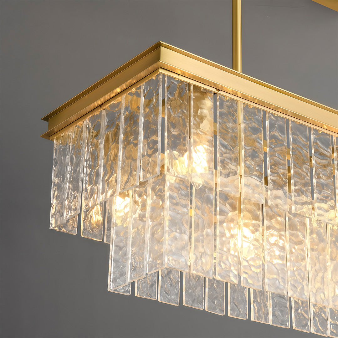 Minimalist Full-Copper Chandelier - Luxury Ceiling Light