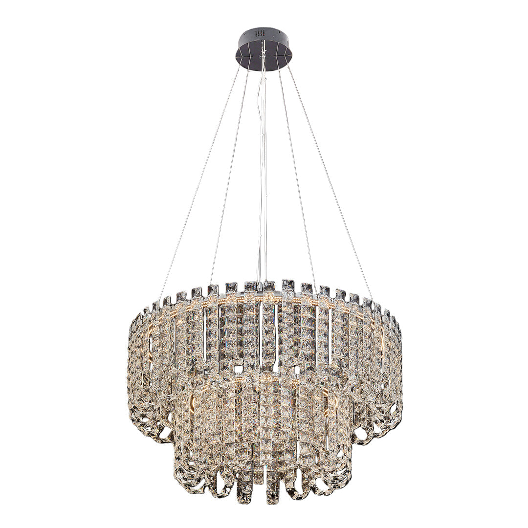 Modern Minimalist Crystal Chandelier - Luxury Ceiling Light