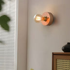 Mid-Century Modern Walnut and Brass Wall Light