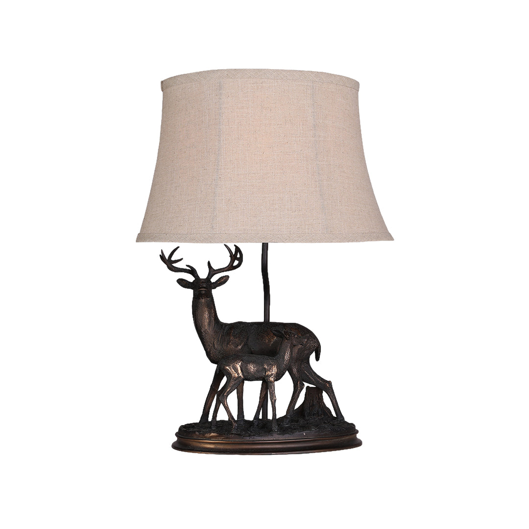 Mother and Fawn Deer Table Lamp - Elegant Decorative Lighting